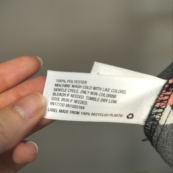 A New Day Black Dress with Colorful Floral and Bell Sleeves size 4X - Picture 5 of 6